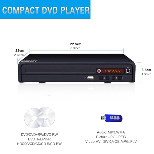 All-Region DVD Player with HDMI, USB, Remote
