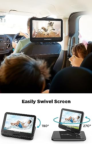 Portable DVD Player: 12.5" Screen, Built-in Battery