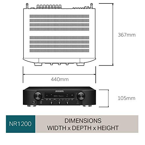 Marantz NR1200 Stereo Receiver, HiFi Amplifier - Black