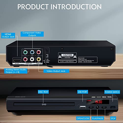HDMI DVD Player: Multi-Region, Upscaling, USB, Multiformat
