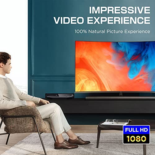 DBPOWER DVD Player - Full HD 1080P, All-Region