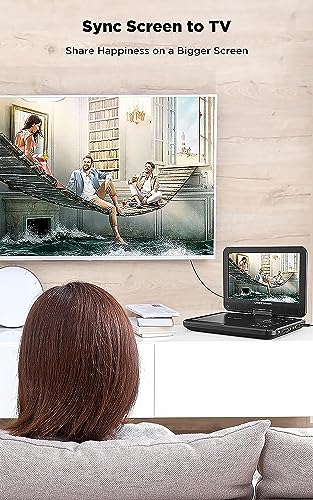 Portable DVD Player: 12.5" Screen, Built-in Battery
