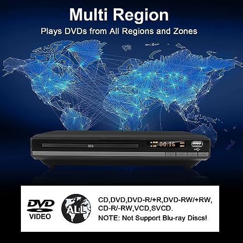 Compact HD DVD Player: HDMI & RCA, All-Region Free
