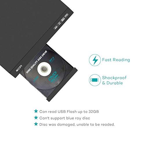 KCR DVD Player: TV with USB, HDMI, AV