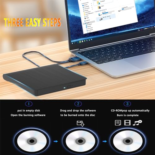 USB External Blu-ray Drive for Windows XP/7/8/10