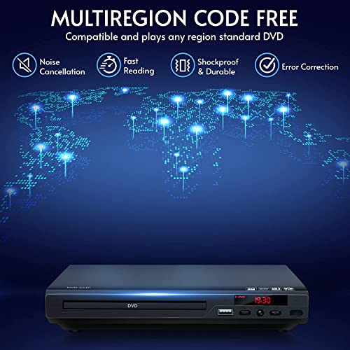 HDMI DVD Player: Multi-Region, Upscaling, USB, Multiformat