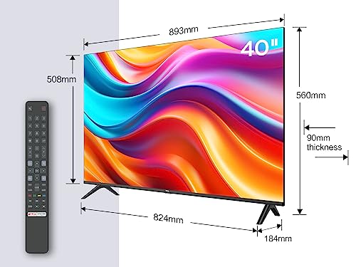 TCL 40-inch Television: HDR, FHD, Smart, Bezeless Design