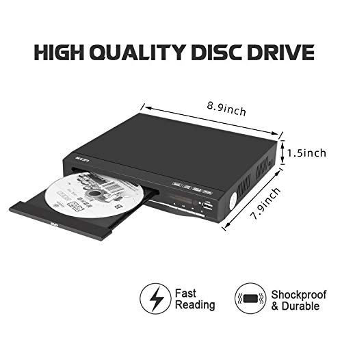KCR DVD Player: TV with USB, HDMI, AV