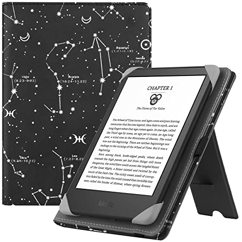 6" Universal eReader Case: Leather Folio Stand Cover