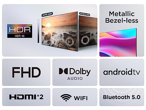 TCL 40-inch Television: HDR, FHD, Smart, Bezeless Design