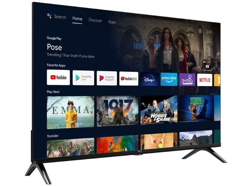 32" Android Smart TV with Frameless Bezeless Design