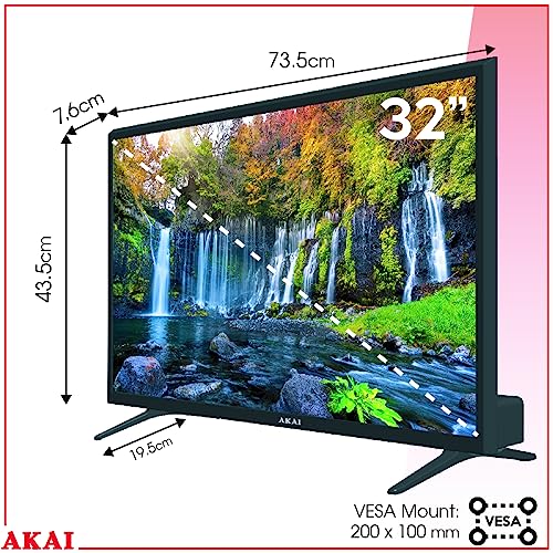 AKAI 32" Smart LED TV, HD Freeview, Android