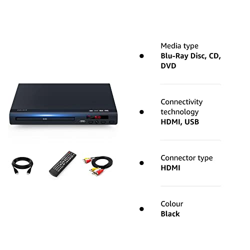 HDMI DVD Player: Multi-Region, Upscaling, USB, Multiformat