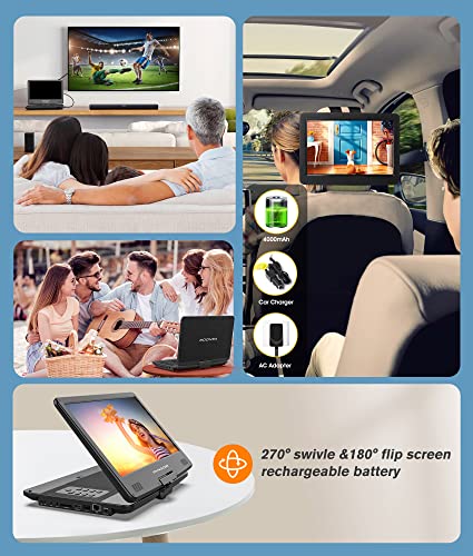Portable 14" Blu Ray DVD Player with HDMI