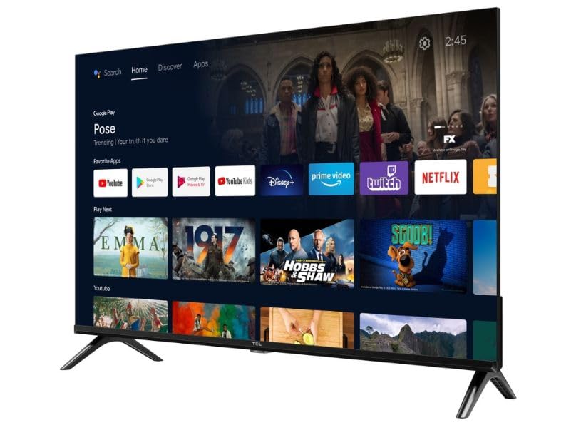 32" Android Smart TV with Frameless Bezeless Design