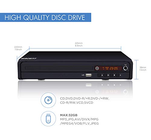 Smart TV DVD Player, 1080P Full HD, HDMI