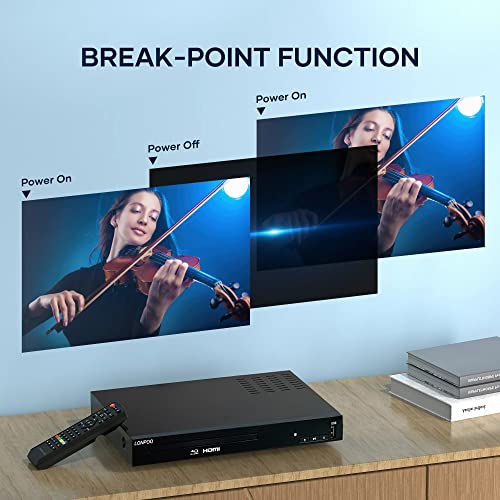 HD Blu-ray Player - HDMI/AV Output, USB Input