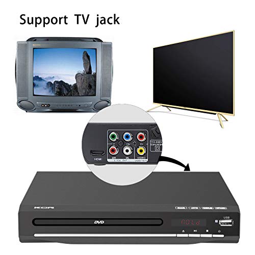 KCR DVD Player: TV with USB, HDMI, AV