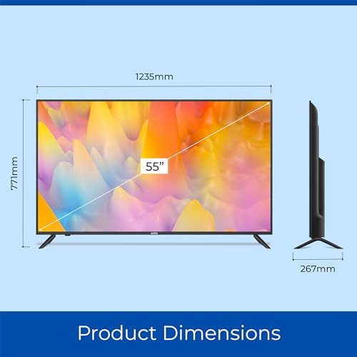 Cello 55" 4K UHD Smart Android TV - Freeview Play, Disney+, Netflix