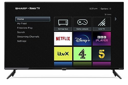 SHARP 40-Inch Full HD Smart Frameless Roku TV