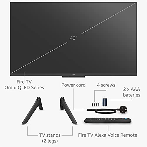 43-inch Omni QLED 4K UHD Smart TV