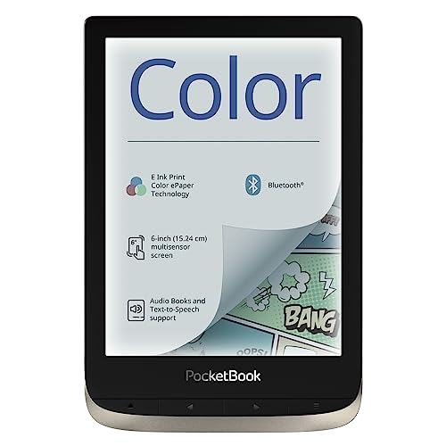 PocketBook 6" E-Book Reader 'Color' (16GB, Moon Silver)