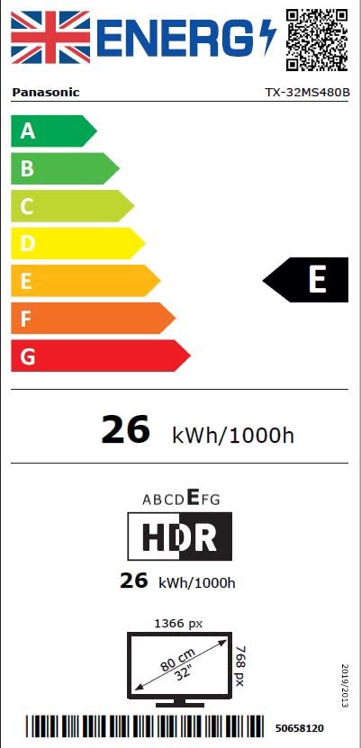 Panasonic 32" HD LED TV with HDR