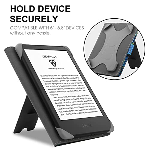 Universal Leather Stand Cover for Kindle and E-Readers