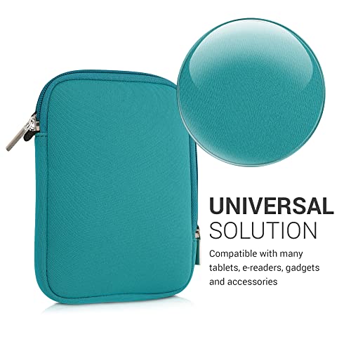 kwmobile 6" Neoprene eReader Sleeve - Petrol