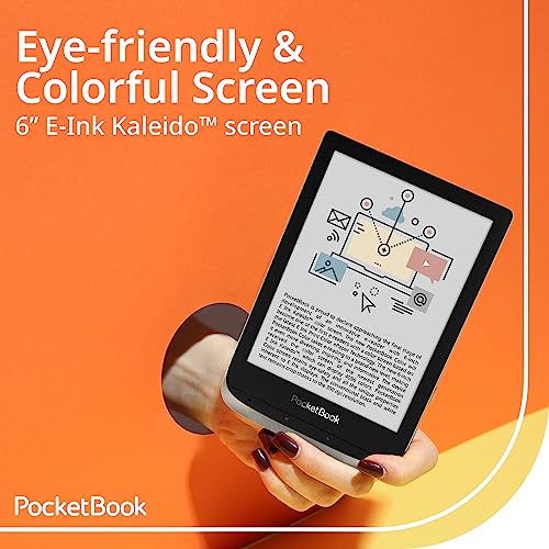 PocketBook 6" E-Book Reader 'Color' (16GB, Moon Silver)