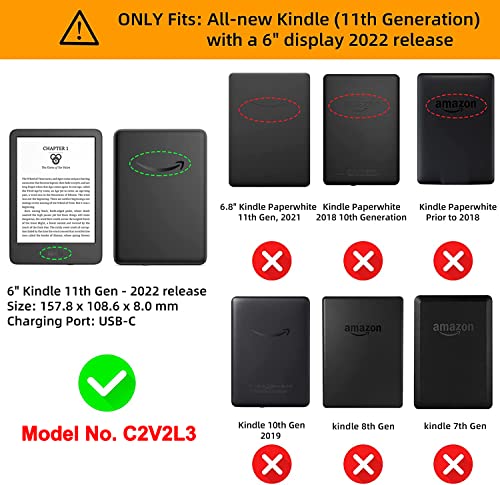 Slim PU Leather Case for Kindle Paperwhite 6