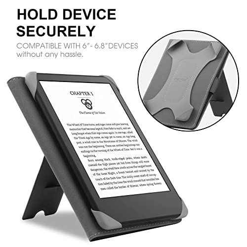 Universal Leather Stand Cover for 6-6.8'' E-Book Reader