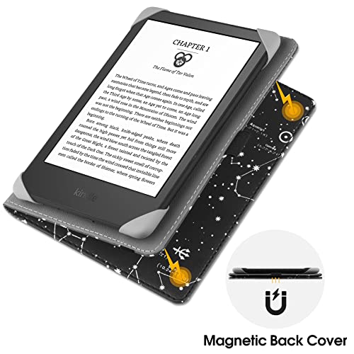 6" Universal eReader Case: Leather Folio Stand Cover