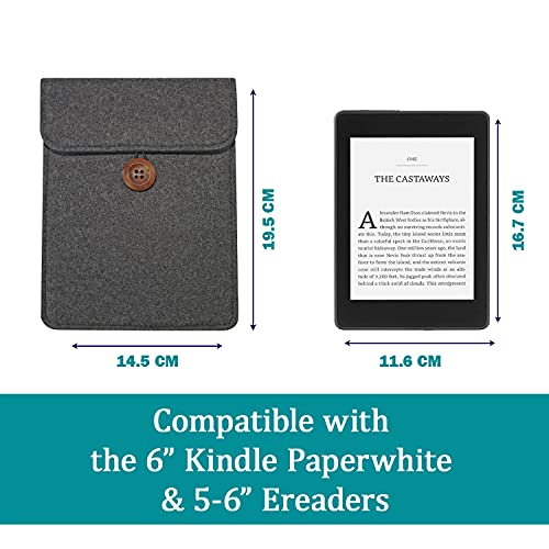 Okami Products 6" E-Reader Sleeve (Grey)