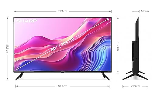 SHARP 40-Inch Full HD Smart Frameless Roku TV