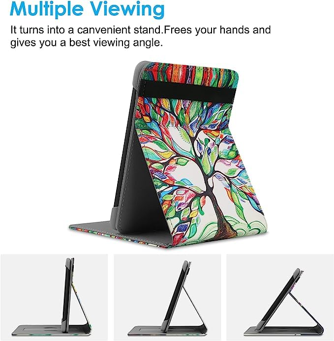 Universal Leather Stand Cover for 6'' E-Book Readers