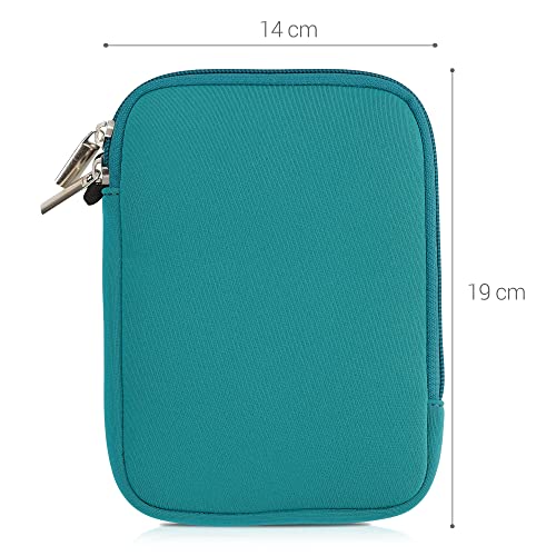 kwmobile 6" Neoprene eReader Sleeve - Petrol