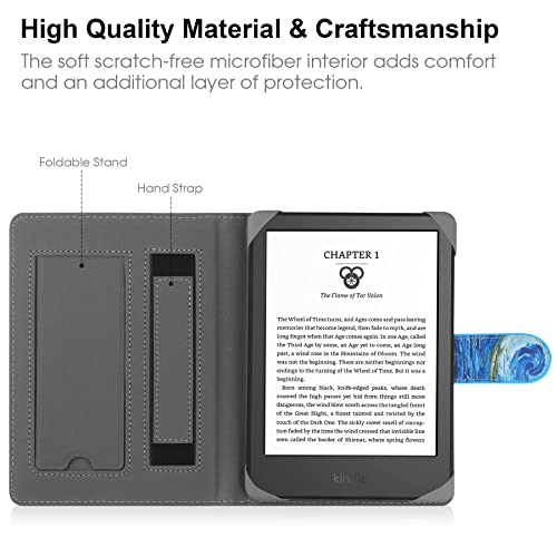Universal Leather Stand Cover for Kindle and E-Readers