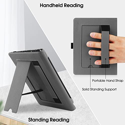 6" Universal eReader Case: Leather Folio Stand Cover