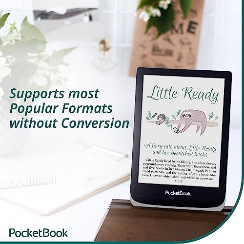 PocketBook 6" E-Book Reader 'Color' (16GB, Moon Silver)