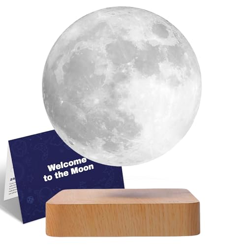 Levitating 3D Printed Moon Lamp - Unique Gift