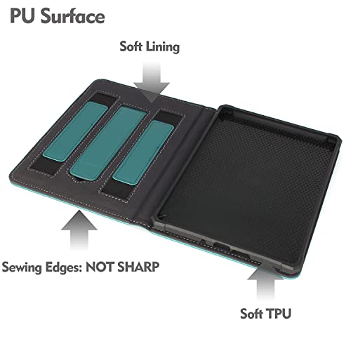 E-reader Case: 6.8" 11th Gen PU Leather - LakeBlue