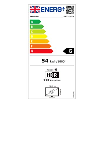 Samsung 43" UHD Smart TV - Crystal Processor, Gaming Hub