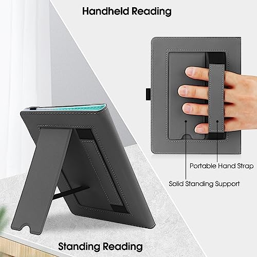 Universal Stand Case for 6-6.8" eReaders - Marble Blue