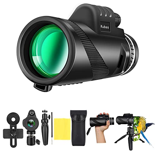 High Power 40X60 Monocular Telescope with Smartphone Holder