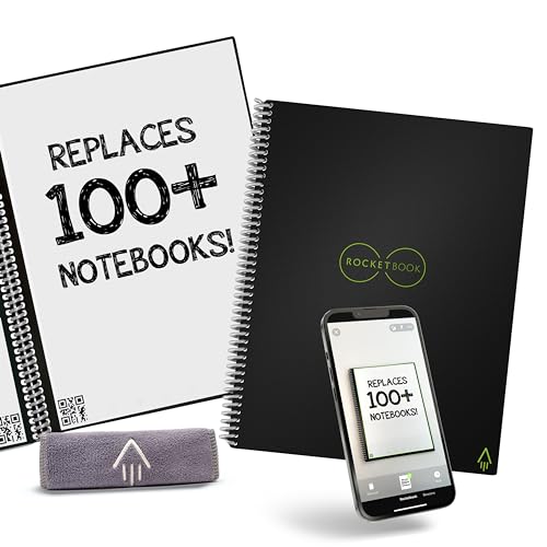Rocketbook Reusable Digital Notebook - A4 Black