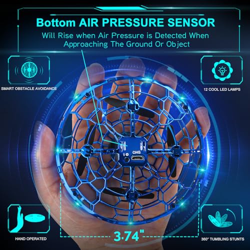 Kids' Hands-Free Flying Toy Drone with LED Light