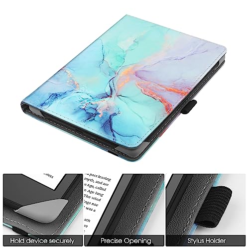 Universal Stand Case for 6-6.8" eReaders - Marble Blue