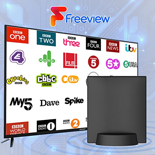 4K HD Smart TV Freeview Amplified Indoor Aerial
