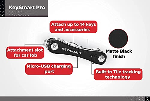 KeySmart Pro: Compact Key Organiser with Bluetooth Tracker